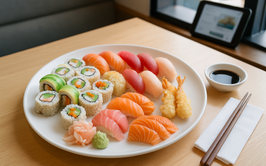Sushi Platte im KIKKO: Boxen oder All-you-can-eat