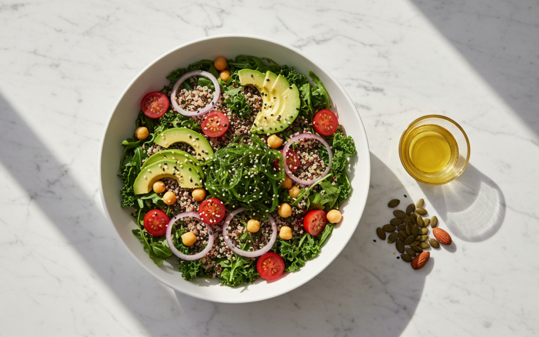 Salate 2026: Basis, Protein, Fett und Dressing richtig mixen