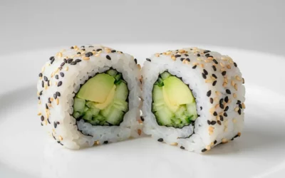 Inside-out Roll Erklärung: Reis außen, Nori innen