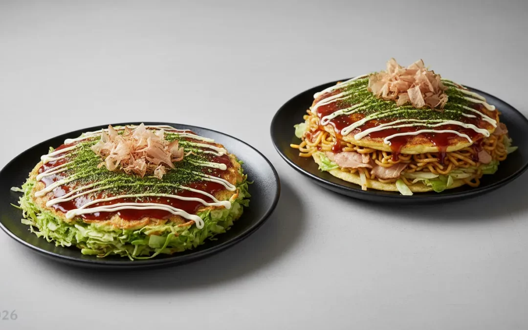 Okonomiyaki Osaka Hiroshima Stil 2026