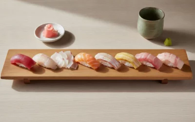 Mild zu fettreichem Sushi: Reihenfolge und Sensorik